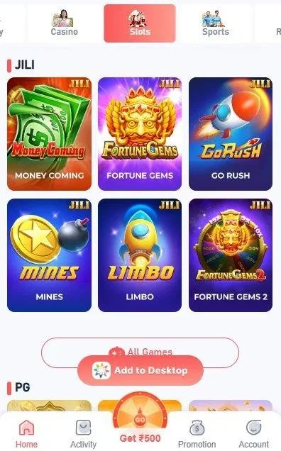 play slots games